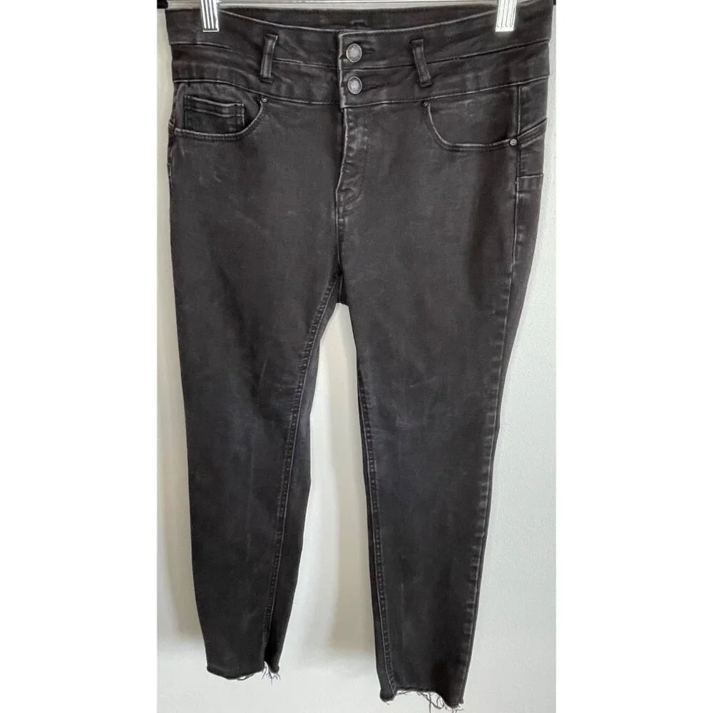Wax Jeans Soft Stretchy Skinny Straight Denim Jeans Raw Hem Juniors‎ 13